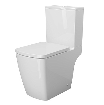 Унитаз напольный с бачком Ambassador Kingston 147K19002RS белый с сиденьем каскадный смыв